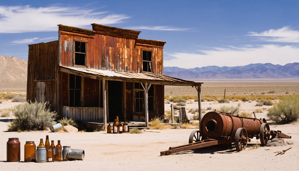 abandoned mining town remnants