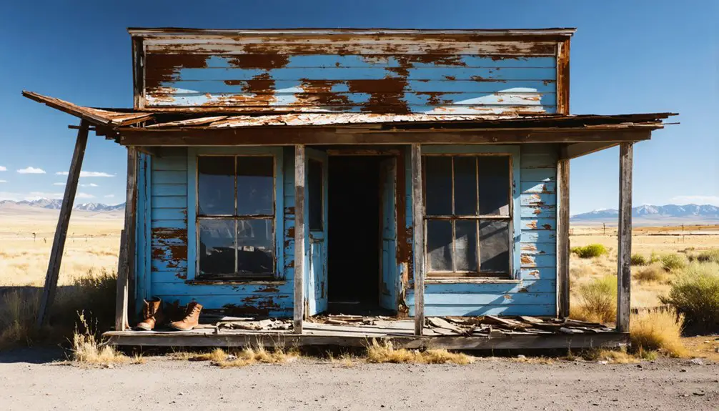 abandoned mining town remnants
