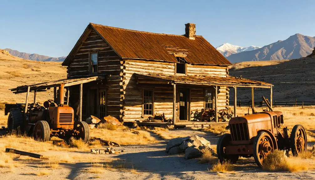 abandoned mining town remnants
