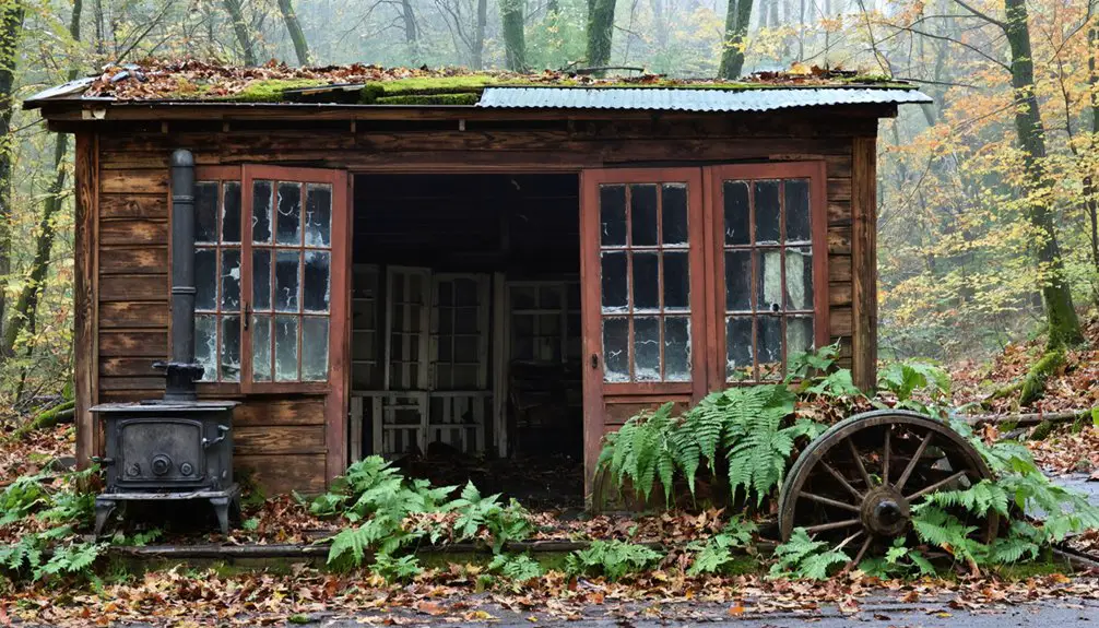 abandoned mining town remnants