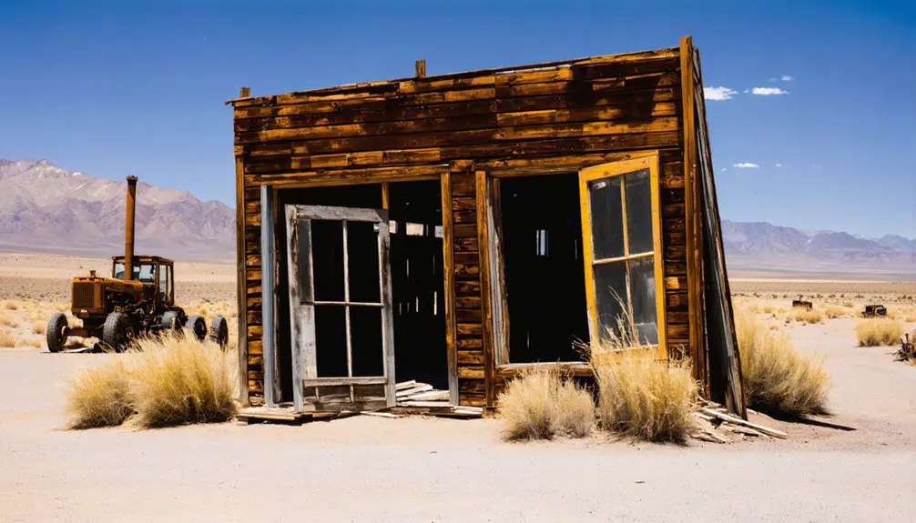 abandoned mining town ruins