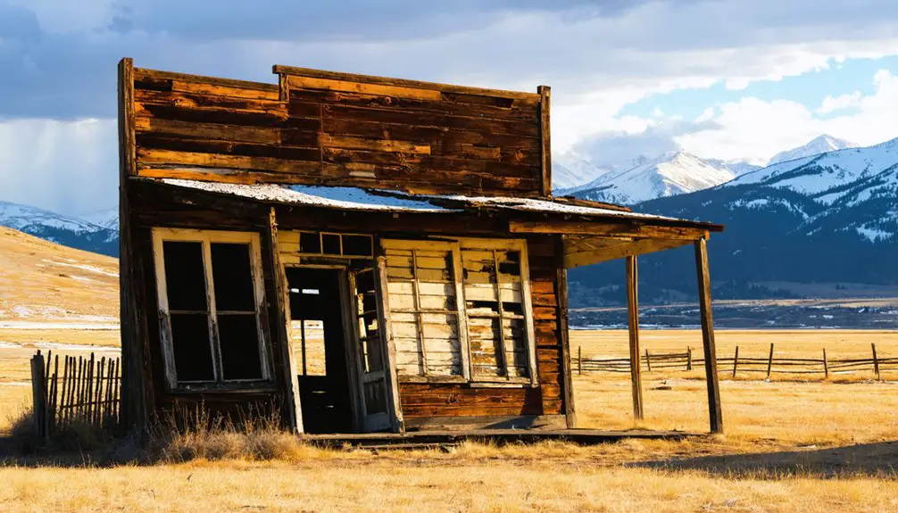 abandoned mining town ruins