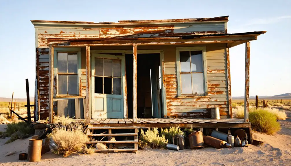 abandoned mining town ruins