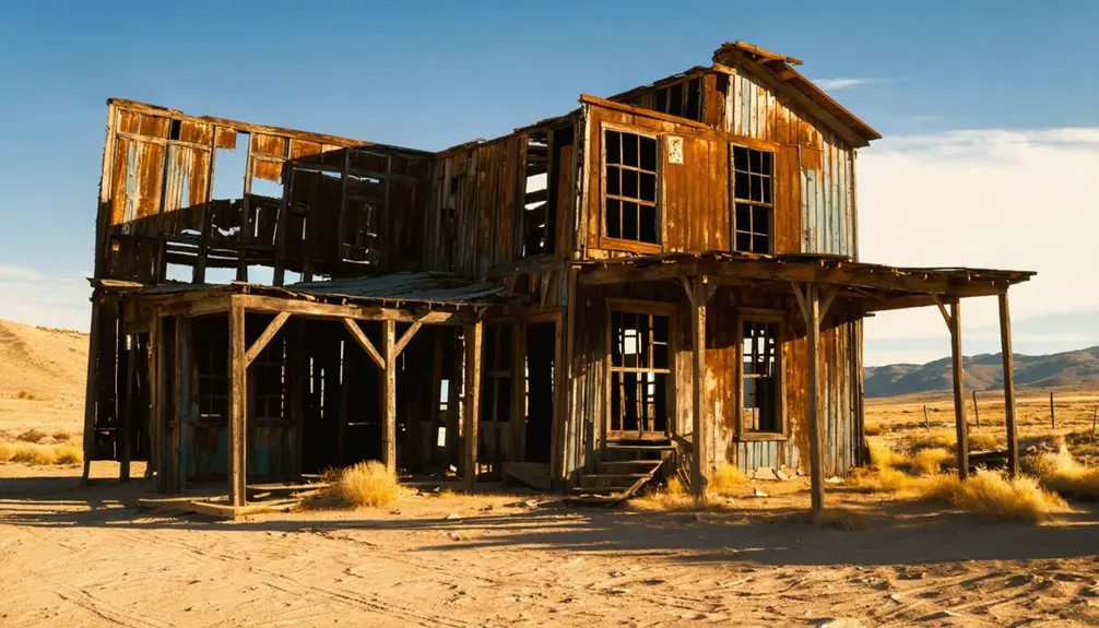 abandoned mining town ruins