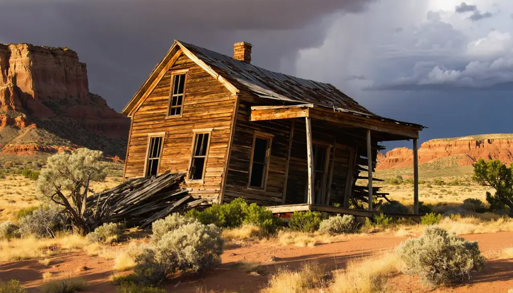 abandoned mining town ruins