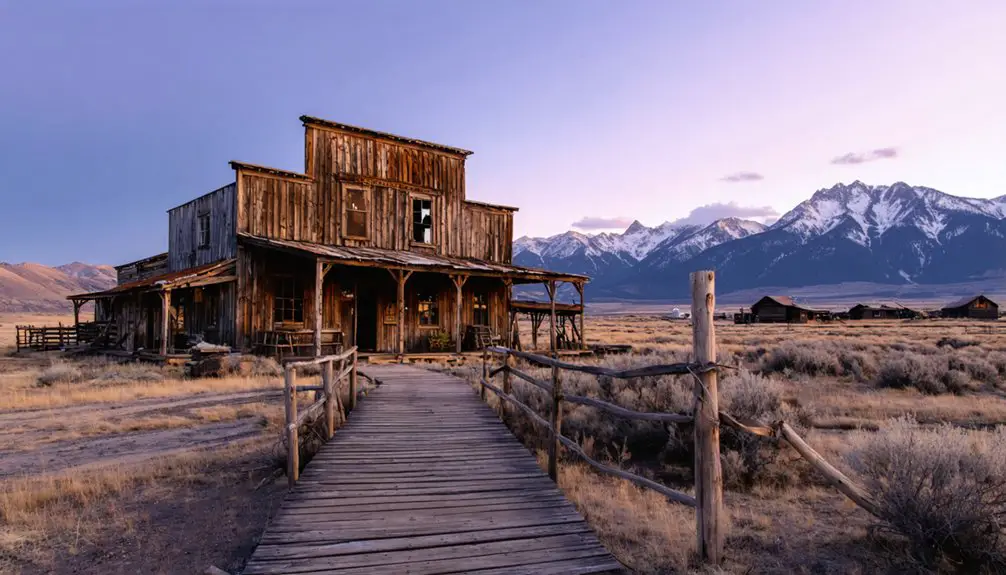 abandoned mining town ruins