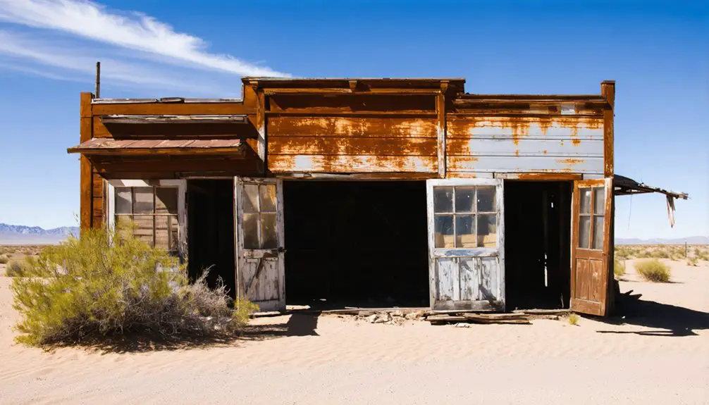 abandoned mining town ruins