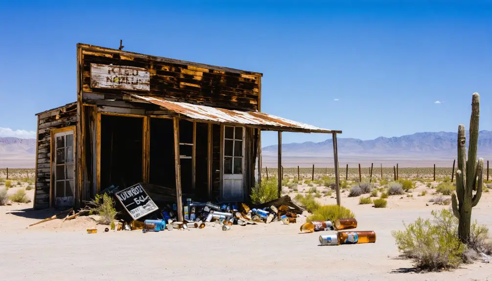 abandoned mining town site