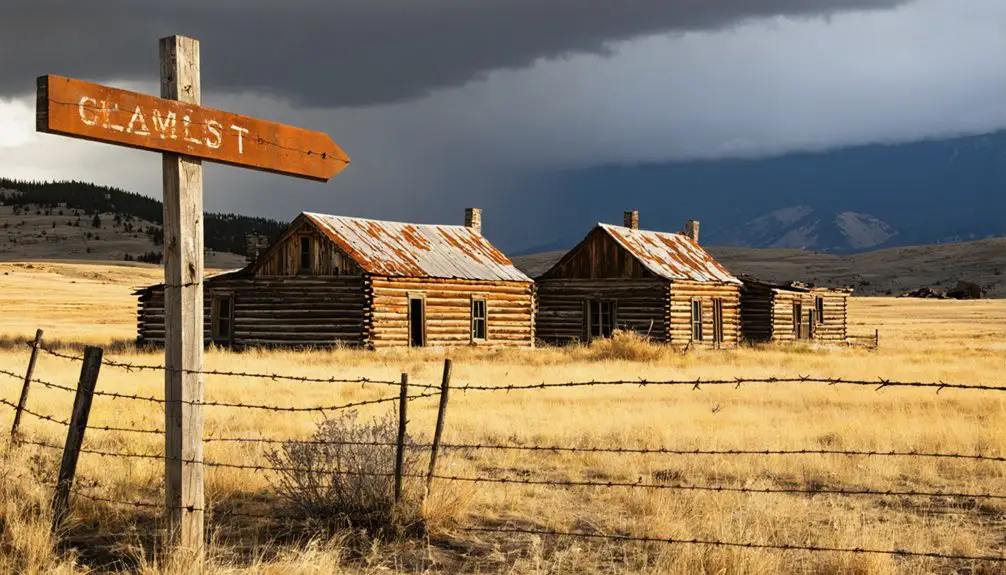 abandoned mining village remains