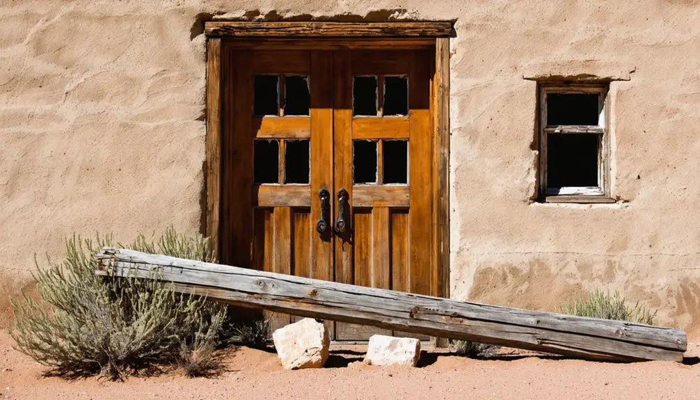 abandoned mining village remains