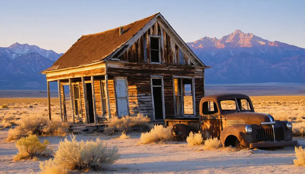 abandoned nevada ghost town