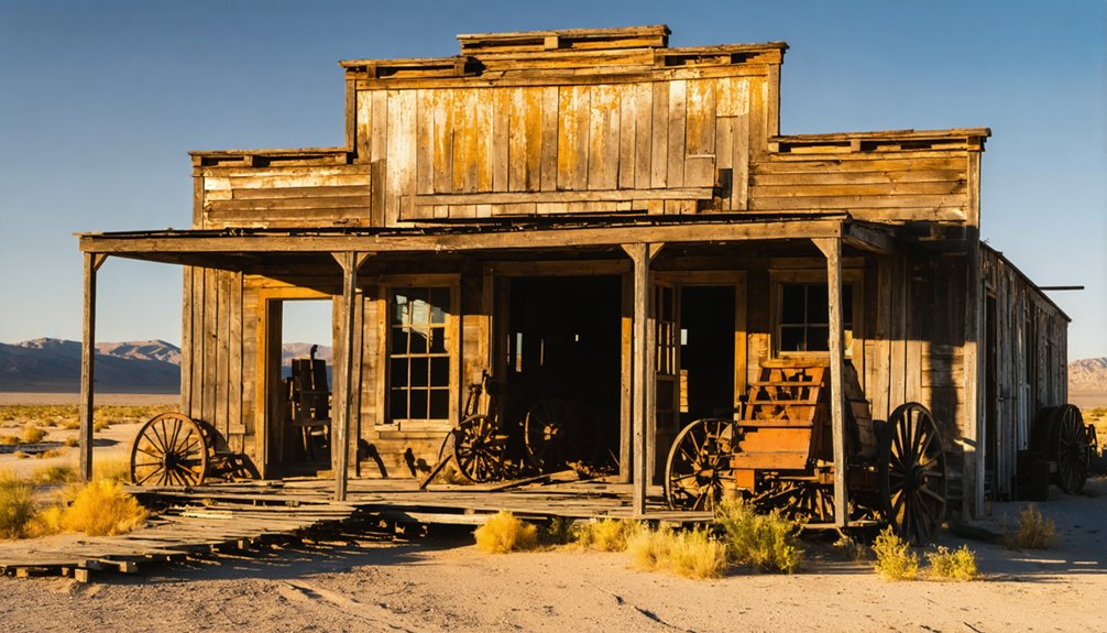 abandoned nevada ghost town