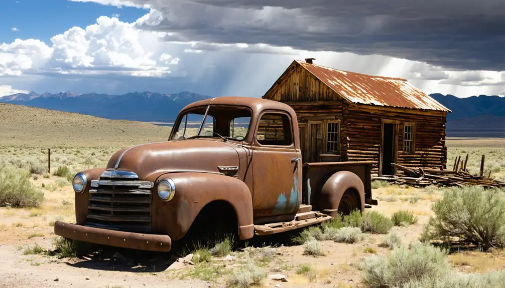 abandoned nevada ghost town