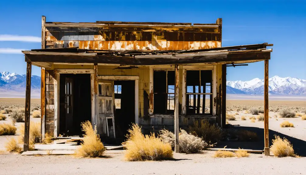 abandoned nevada mining town