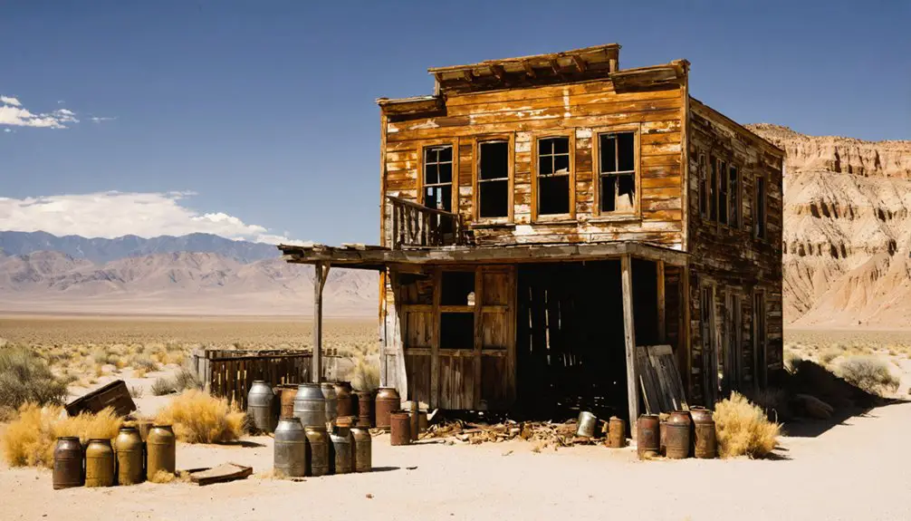 abandoned nevada mining town