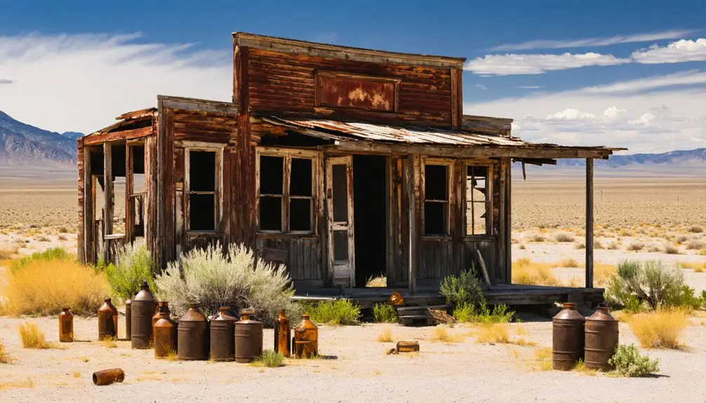 abandoned nevada mining town