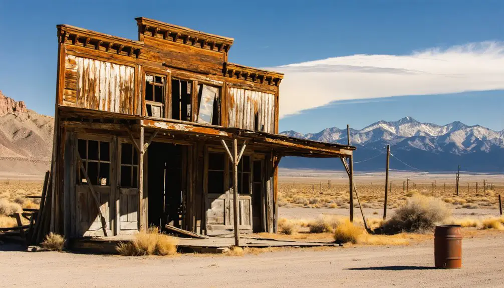 abandoned nevada mining town