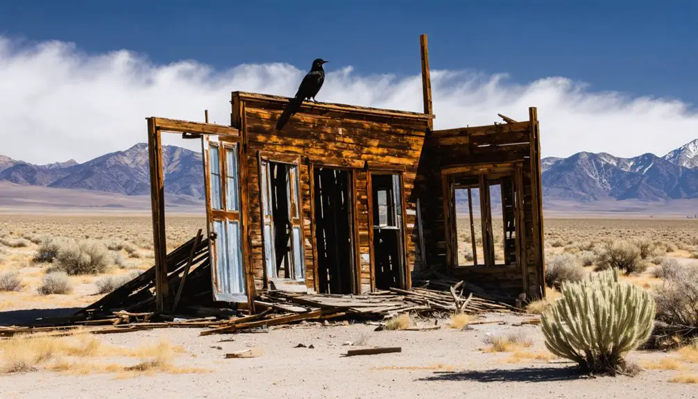 abandoned nevada mining town
