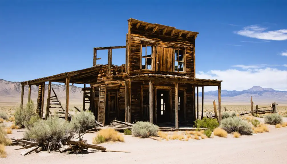 abandoned nevada mining town