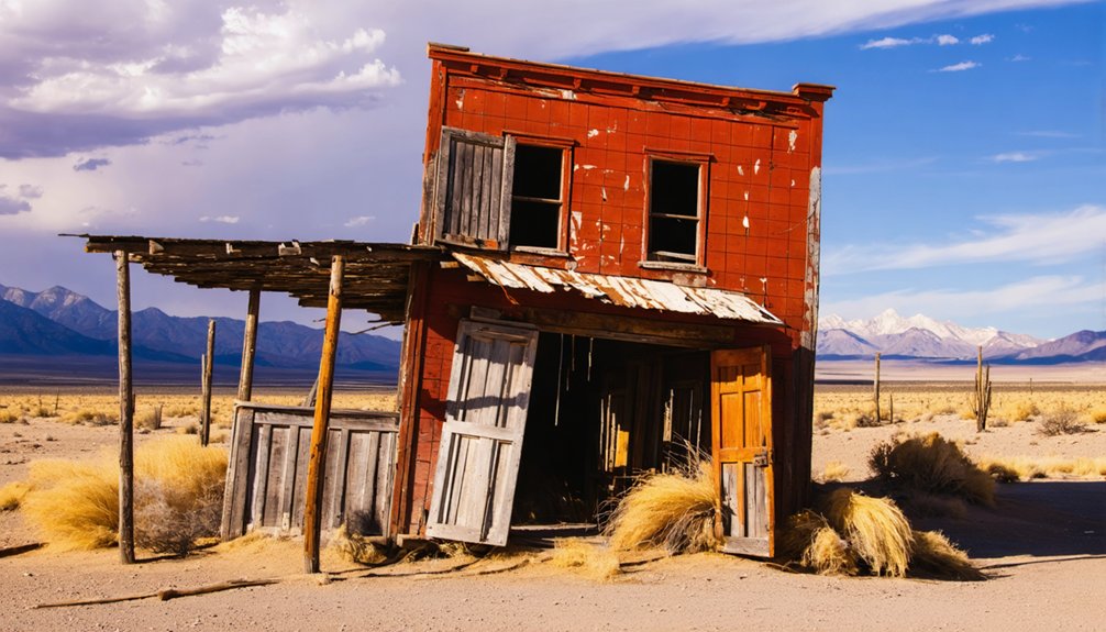 abandoned nevada mining town