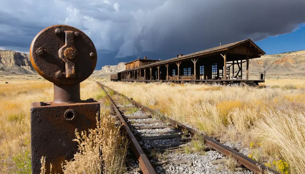 abandoned railroad ghost town