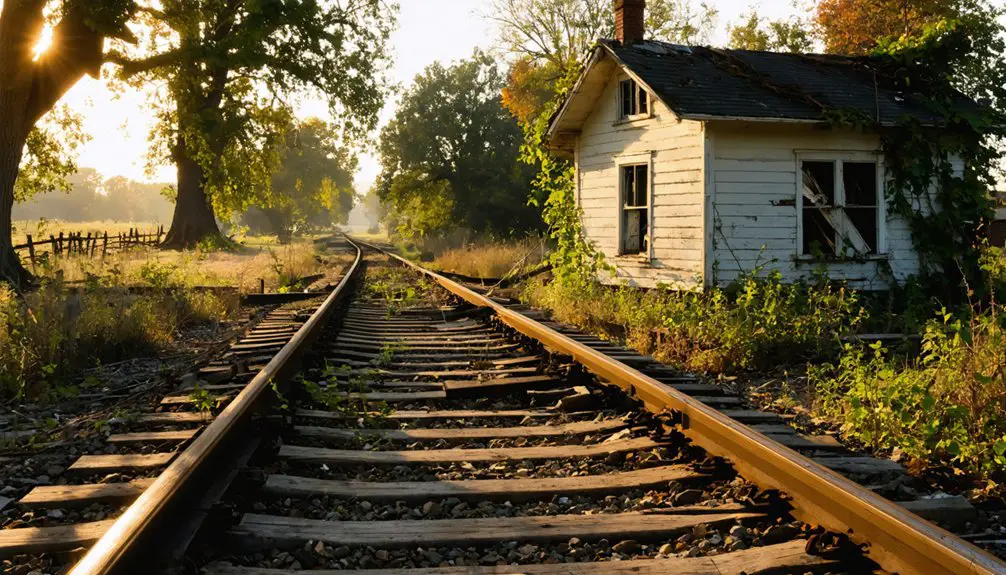 abandoned railway town haunting