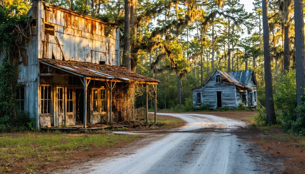 abandoned southern town remnants