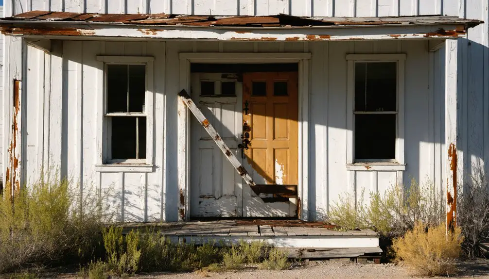 abandoned western mining settlement