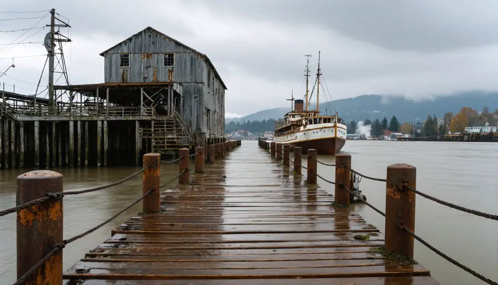 butteville s river commerce decline