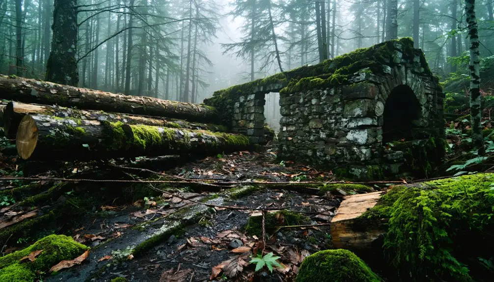 clear cutting and natural regeneration