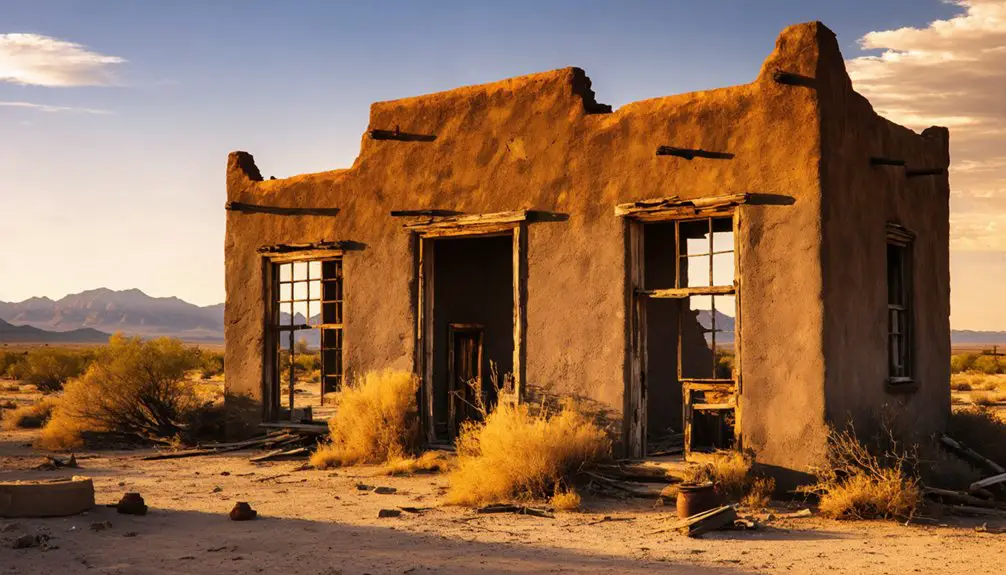 deserted historic mining town