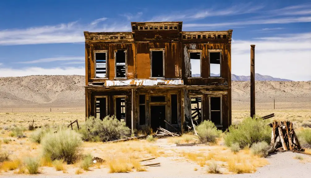 desolate nevada ghost town