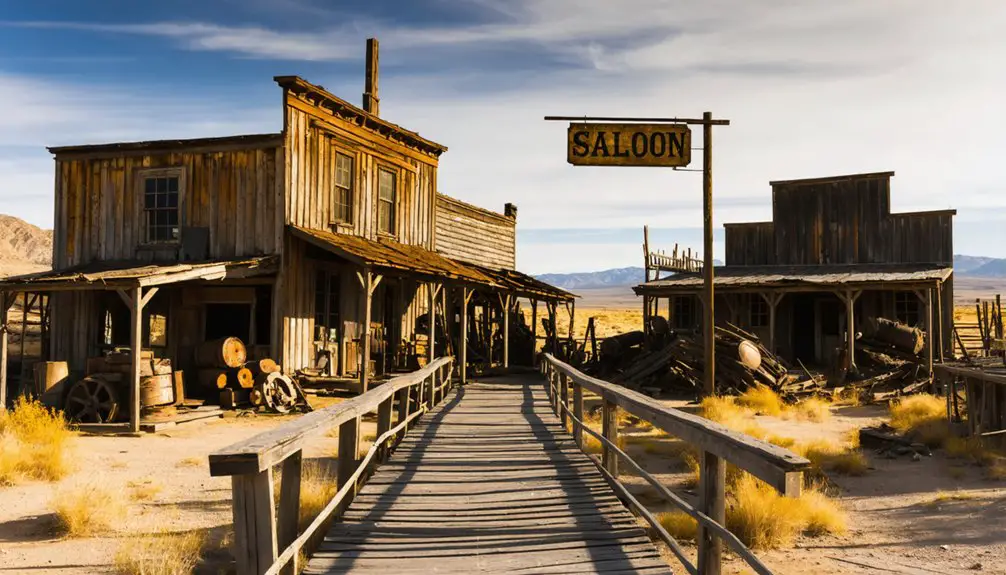 ghost town after mining
