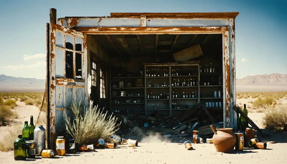 ghost town s mining remnants