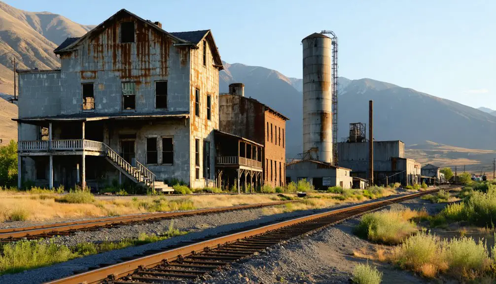 industrial town by rivers