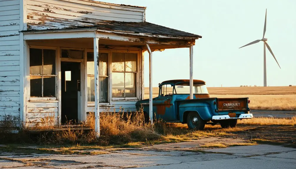 modern ghost town remnants
