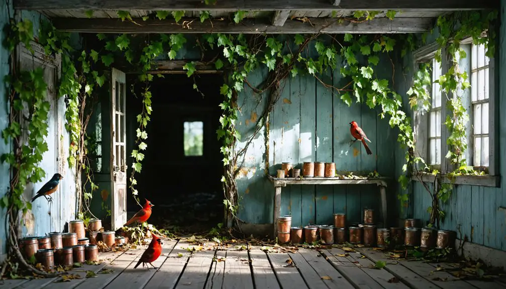 nature reclaiming industrial ruins