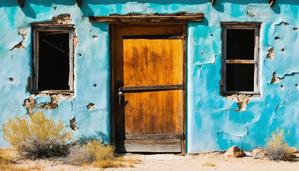 preserved historic frontier architecture
