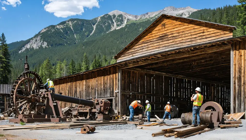 rebuilding historic mining settlement