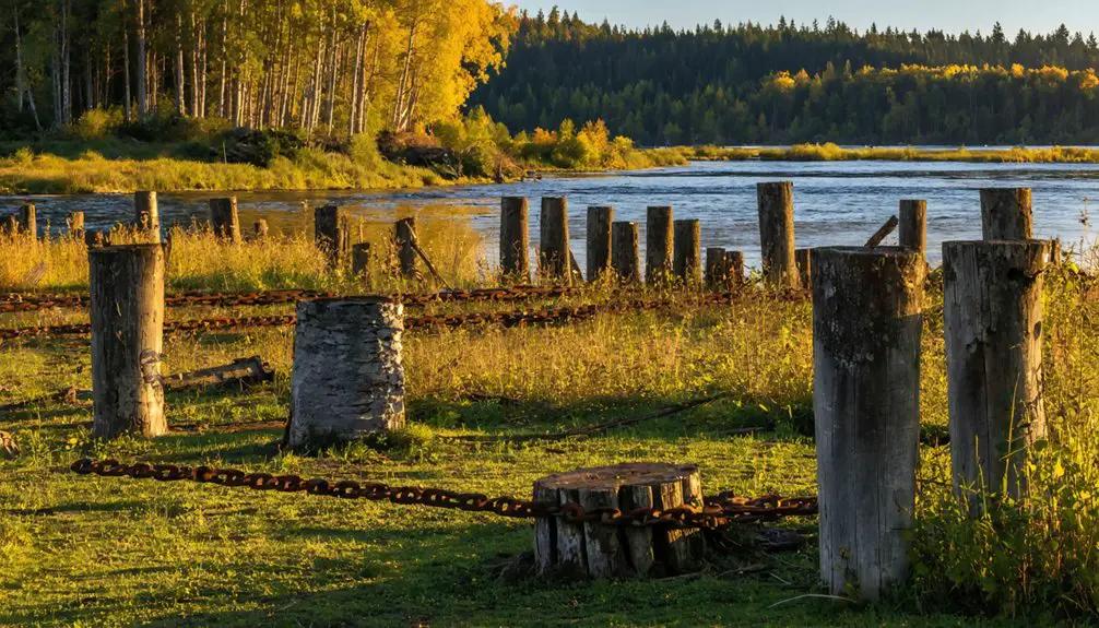 river based timber transportation hub