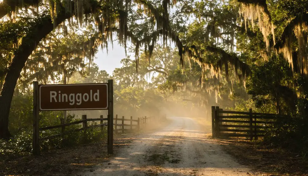 rural crossroads with amenities
