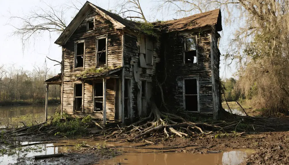 seismic destruction and flooding