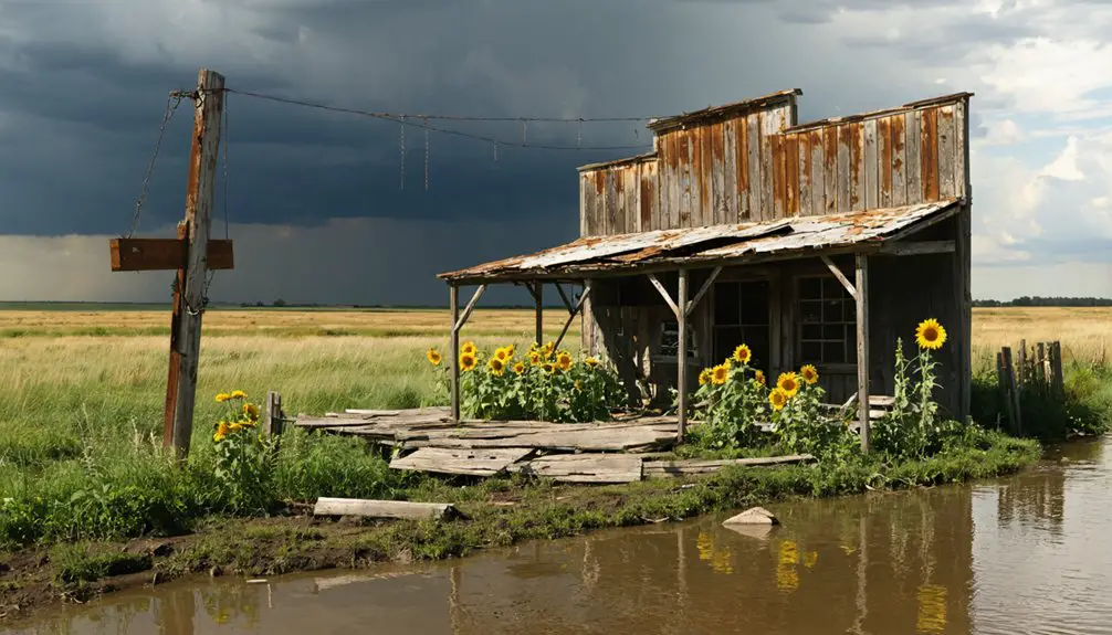 settlers utilizing creek resources