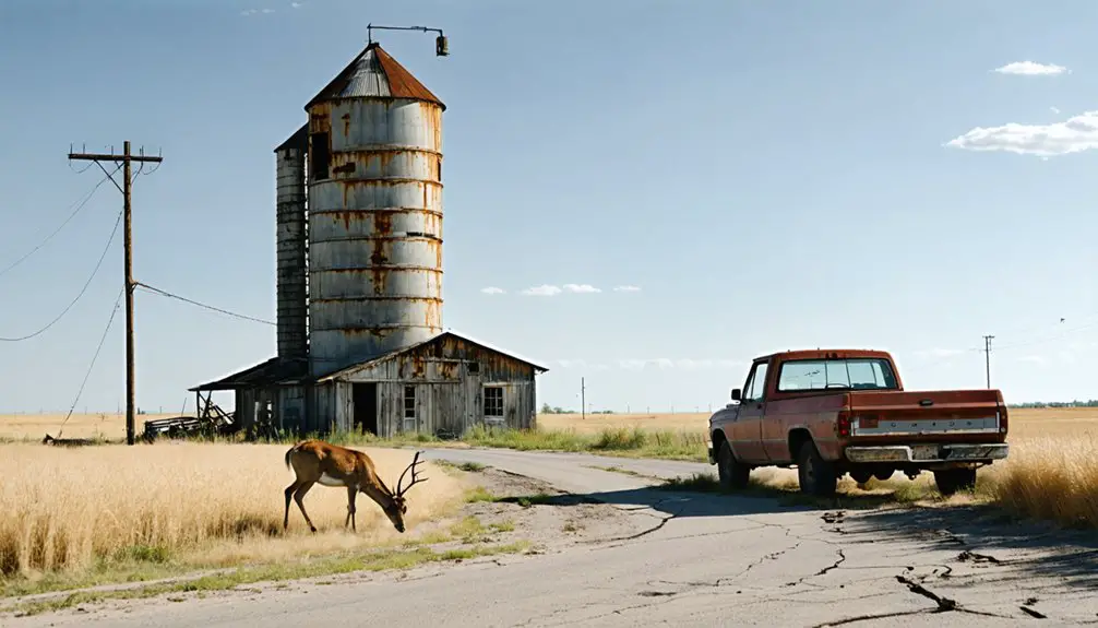 unhurried rural ghost town