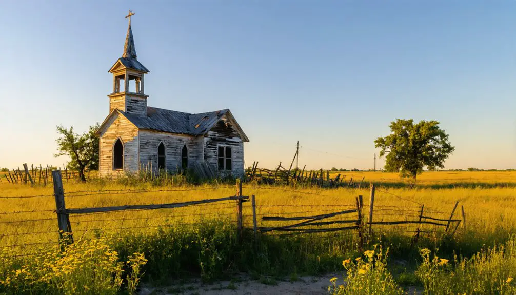 abandoned historical ghost town
