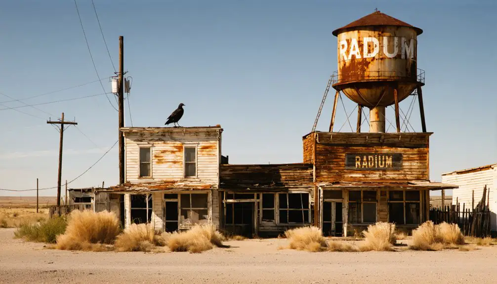 abandoned mining community remnants