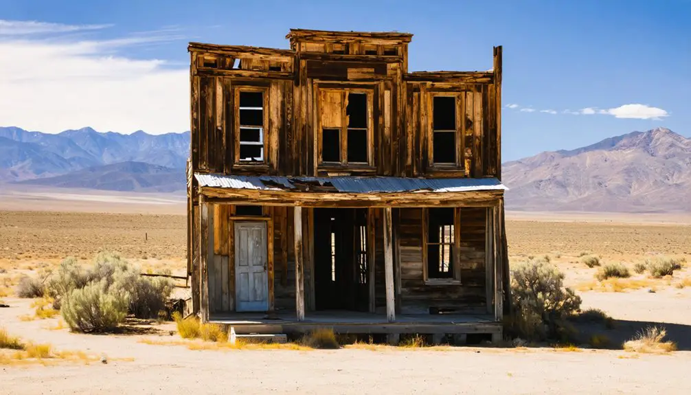 abandoned mining settlement remains