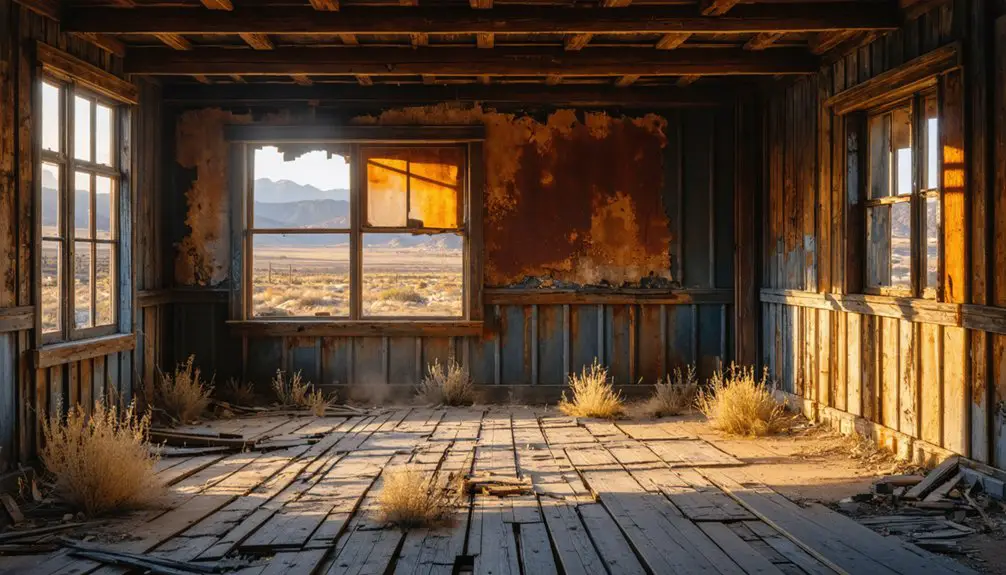 abandoned mining settlement ruins