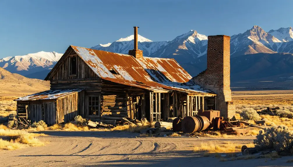 abandoned mining town remains