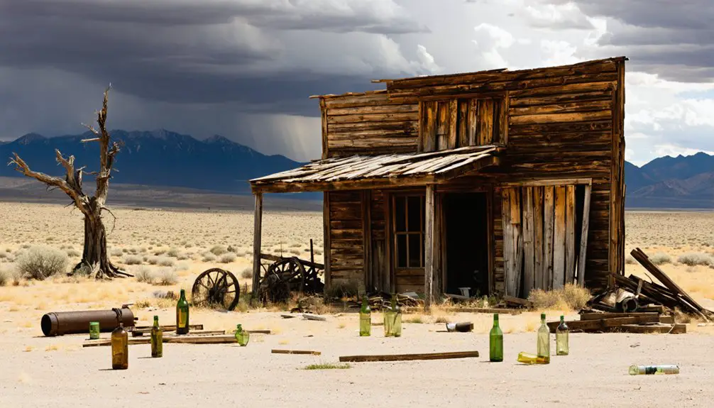 abandoned mining town remains